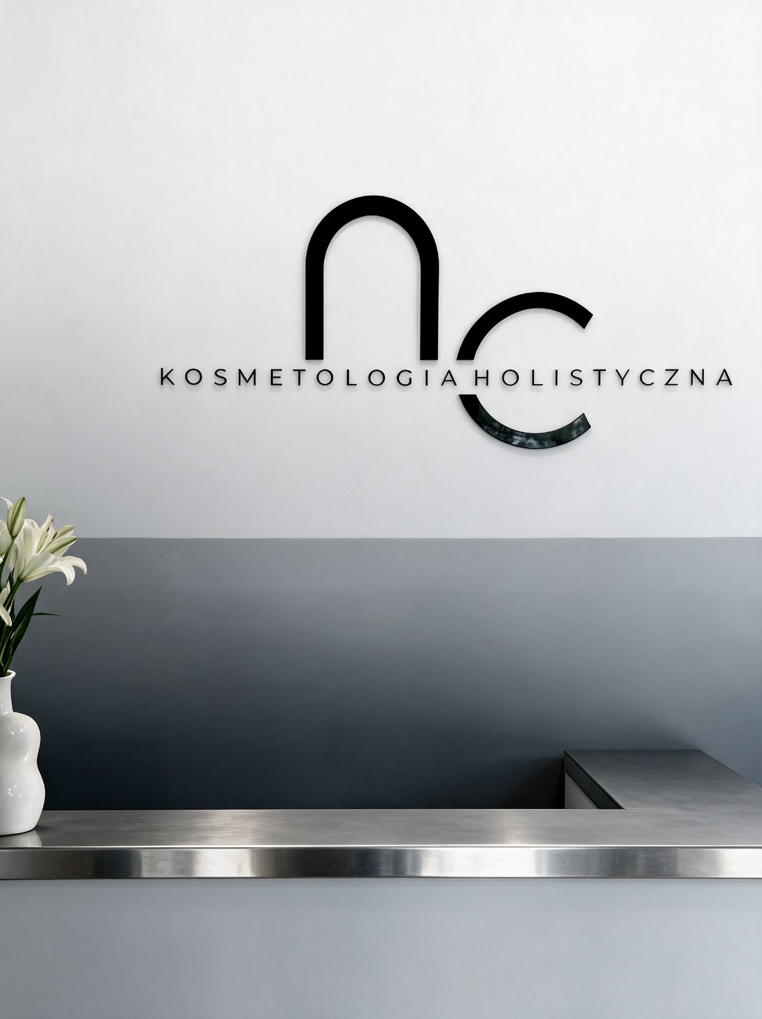 Recepcja gabinetu NC Kosmetologia Holistyczna